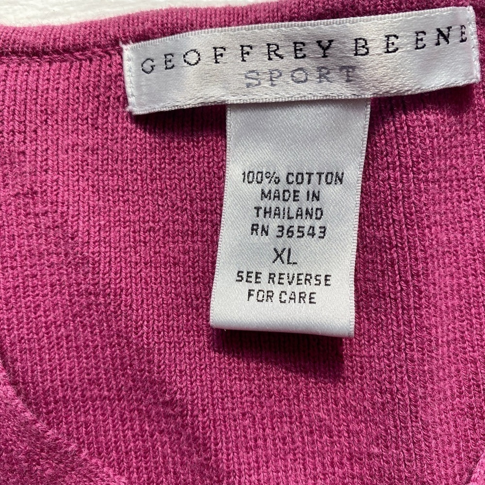 Geoffrey Beene V-Neck Striped Long Sleeve Top - Picture 7 of 11